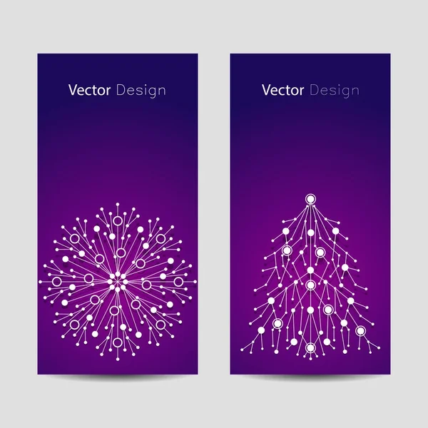 Sada vertikálních bannerů — Stockový vektor