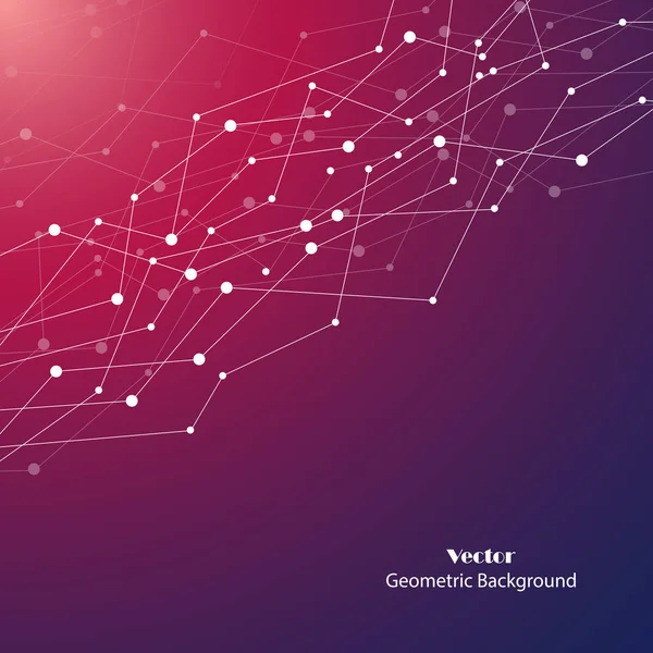 Fundo geométrico vetorial — Vetor de Stock