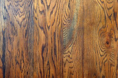 Arka plan için meşe dokusu. Ahşap dekoratif mobilya yüzeyinin kahverengi renk deseni detayı