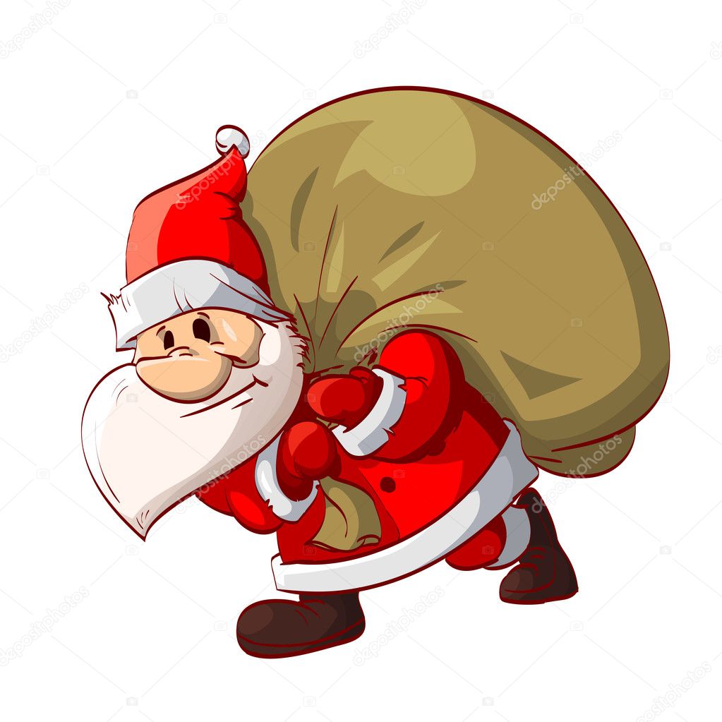 Santa Claus and his bag