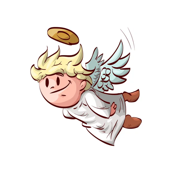 Мультфільм літаючий милий ангел — стоковий вектор