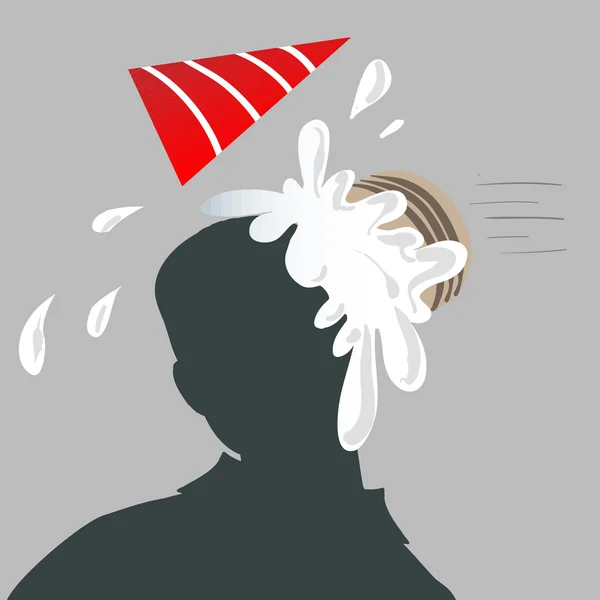 Ícone de vetor do ícone de avatar do usuário de aniversário —  Vetores de Stock