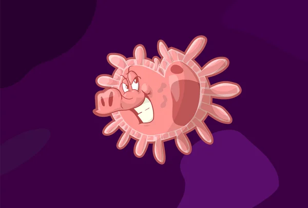 H1n1 Virus de la gripe porcina — Vector de stock