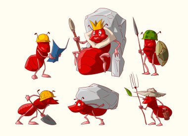 Çizgi film karınca kolonisi karakterleri