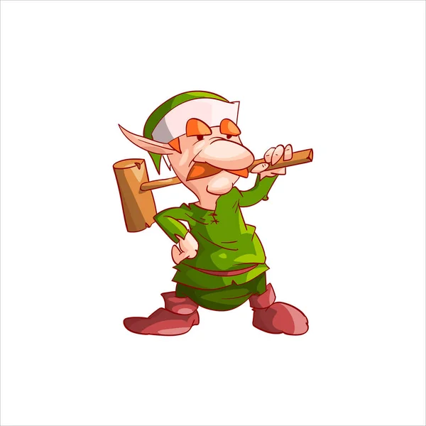 Gnome, dvärg eller Christmas elf — Stock vektor