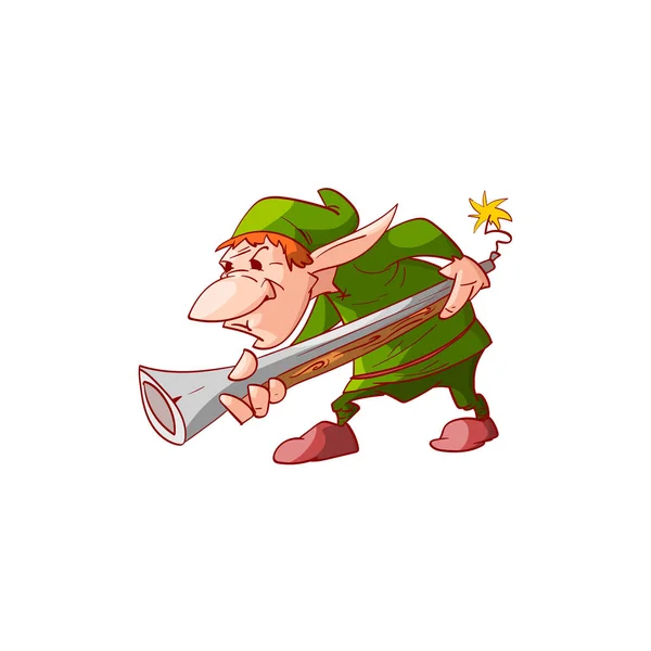 Gnome, dwerg of Kerst elf — Stockvector