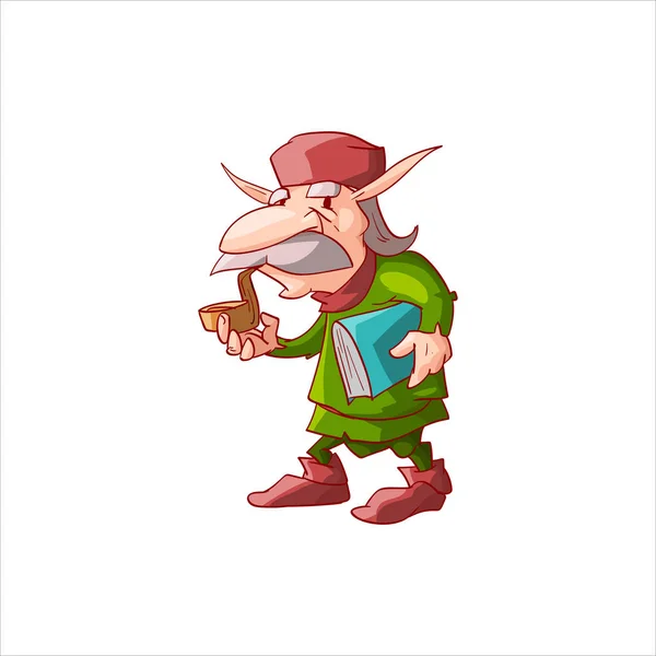 Gnome, dwerg of Kerst elf — Stockvector