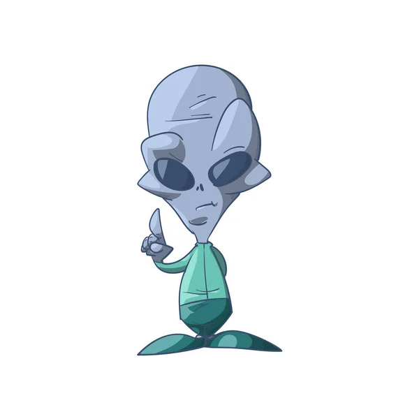 Vecteur de bande dessinée Alien — Image vectorielle
