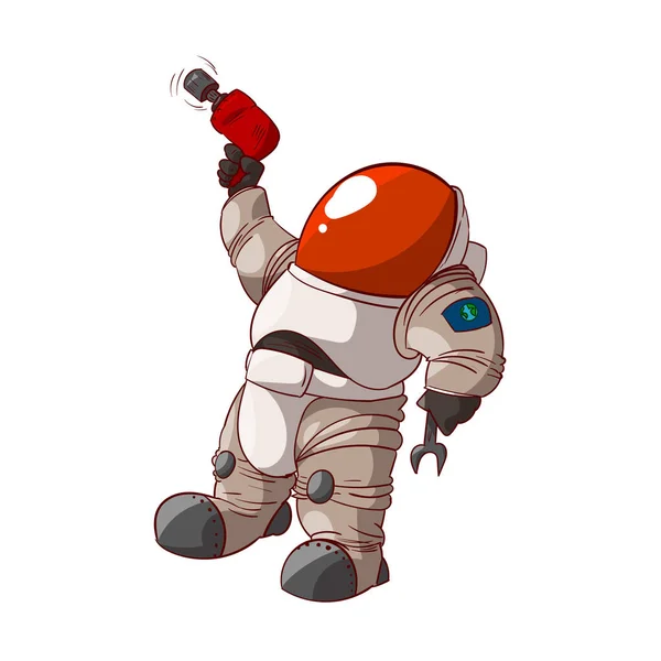 宇航员在一套西装 — 图库矢量图片