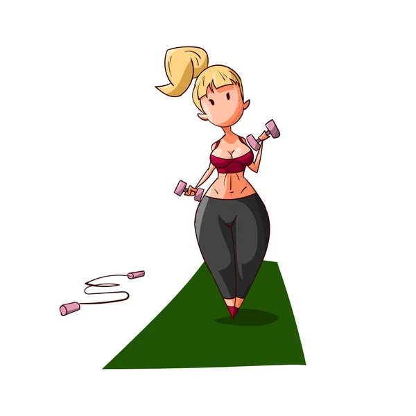 かわいい女の子のトレーニング ストックベクター C Philllbg かわいい女の子のトレーニング ストックベクター C Philllbg