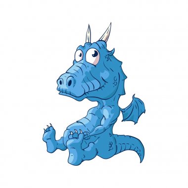 sevimli çizgi dragon