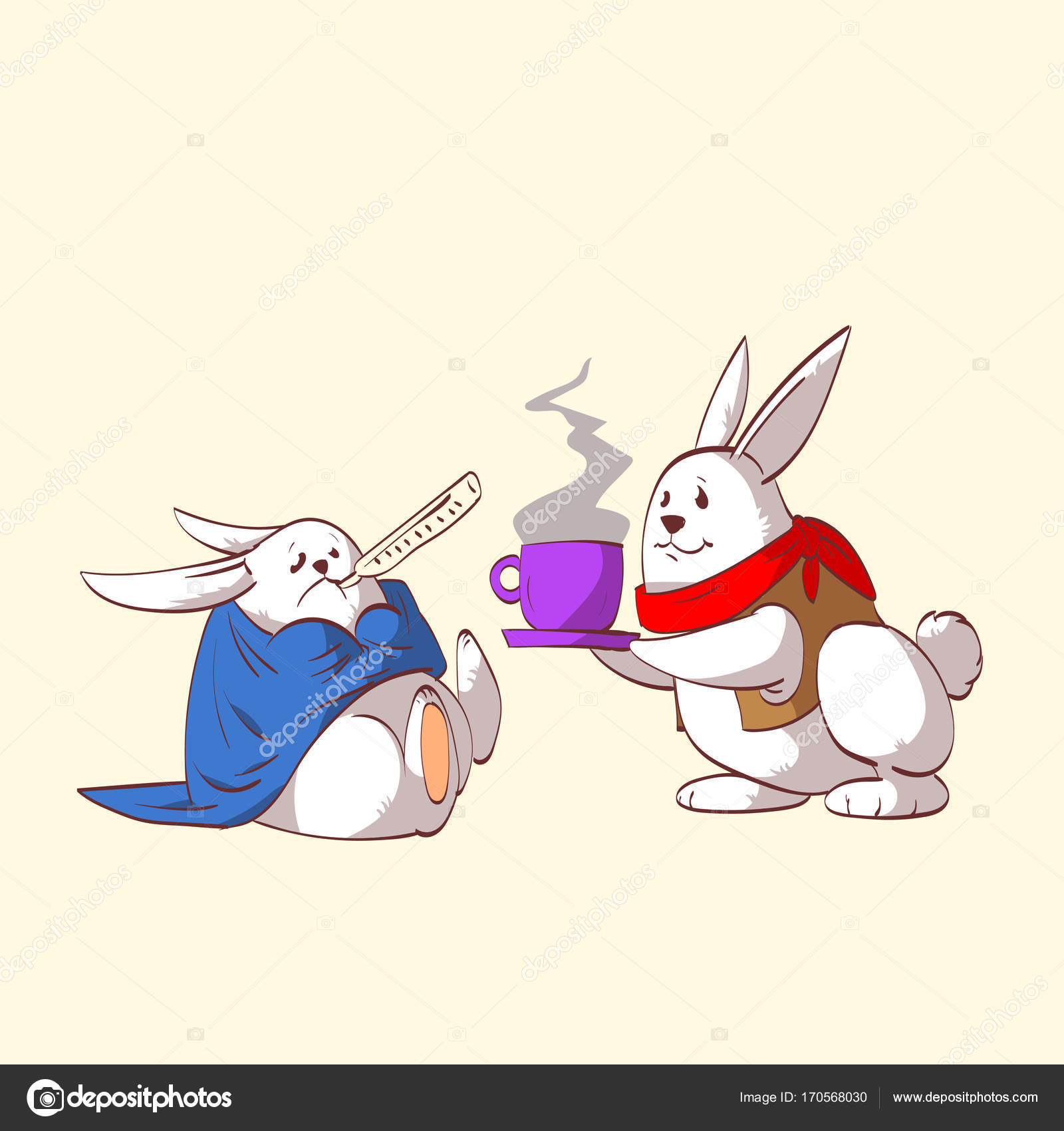 Un smiley pour ton humeur ! - Page 2 Depositphotos_170568030-stock-illustration-cartoon-sick-rabbit