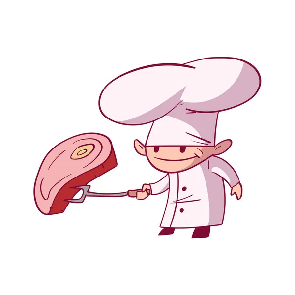 Desenhos animados chef ilustração —  Vetores de Stock