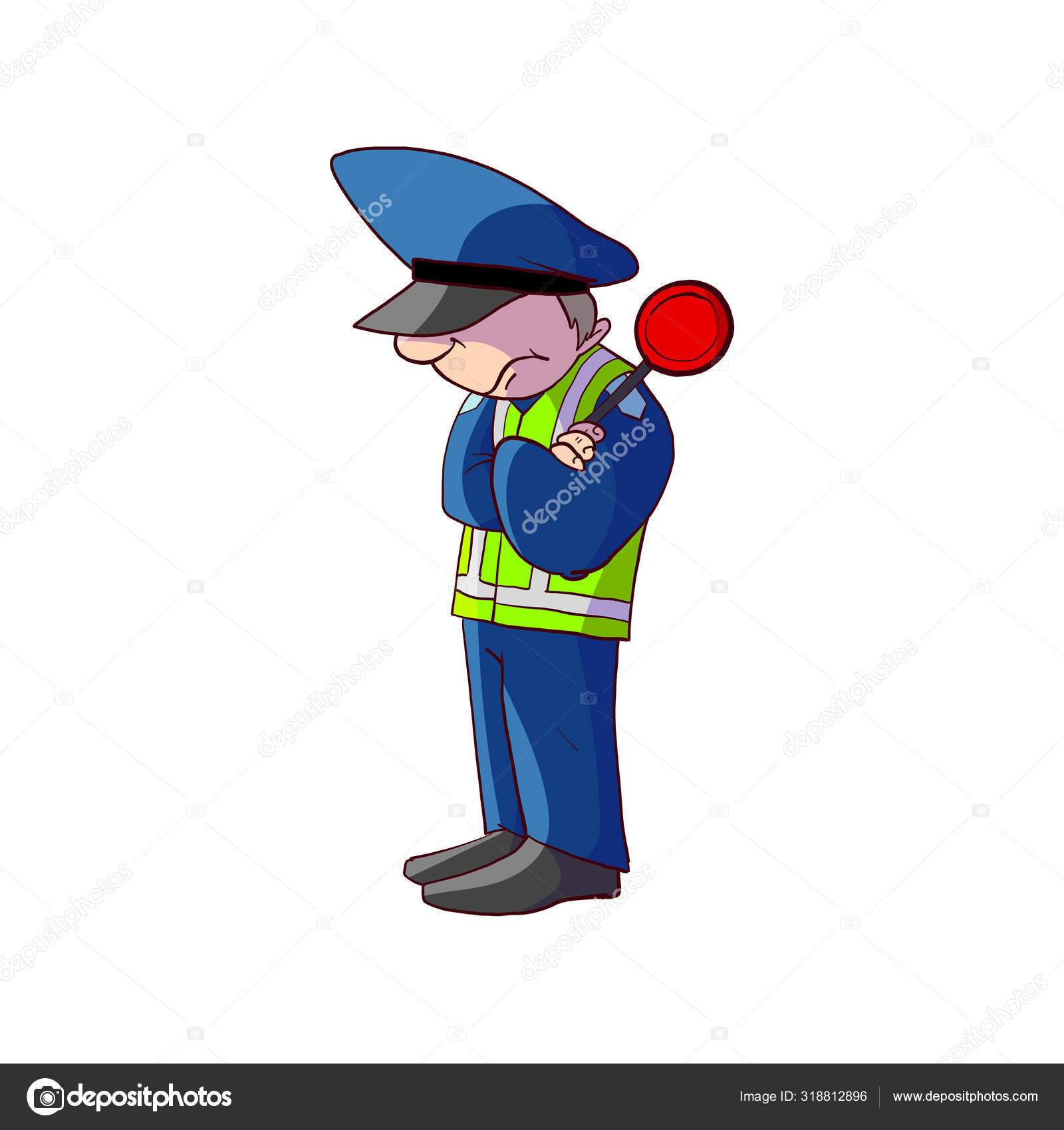 Colorful cartoon traffic police officer Stock Vector Image by ©philllbg #318812896 Colorful cartoon traffic police officer Stock Vector Image by ©philllbg #318812896