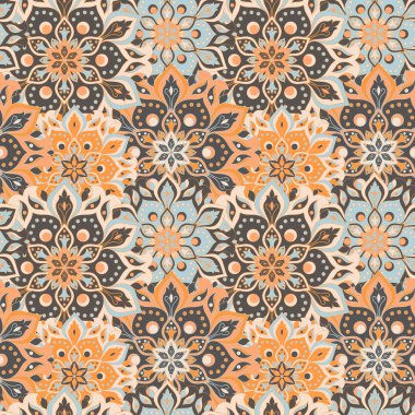Kusursuz el çizimi mandala deseni.
