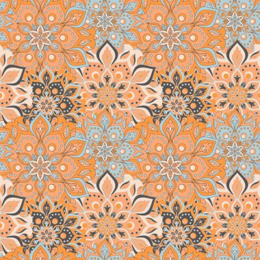 Kusursuz el çizimi mandala deseni.