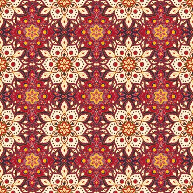 Kusursuz el çizimi mandala deseni.