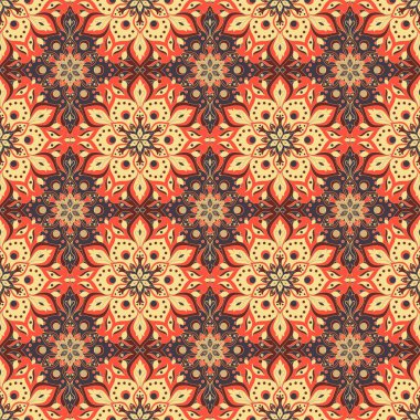 Kusursuz el çizimi mandala deseni.