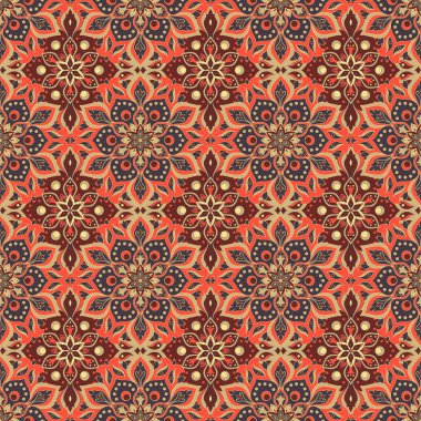 Kusursuz el çizimi mandala deseni.