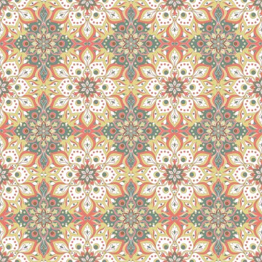 Kusursuz el çizimi mandala deseni.