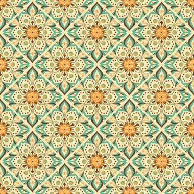 Kusursuz el çizimi mandala deseni.