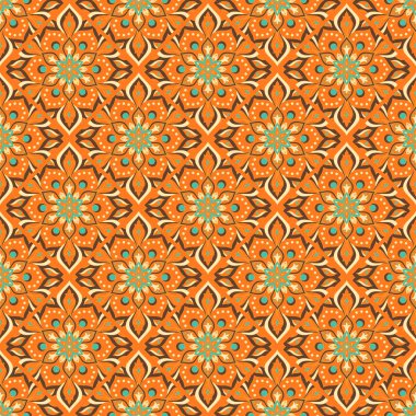 Kusursuz el çizimi mandala deseni.