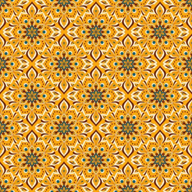 Kusursuz el çizimi mandala deseni.