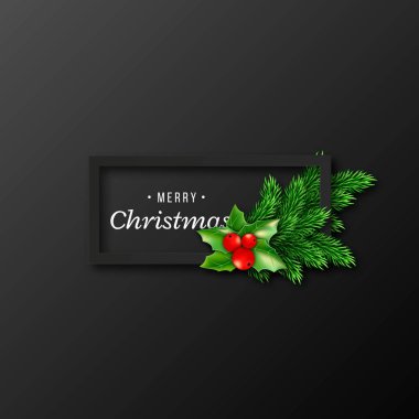 Noel tasarım, gerçekçi siyah çerçeve