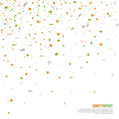 Festival düşen parçacıklar ve konfeti.
