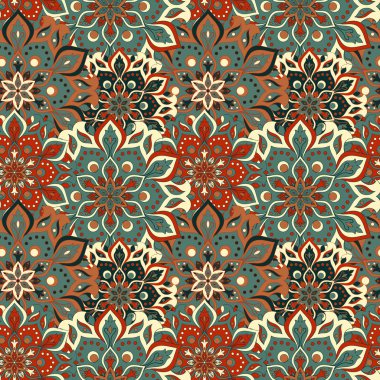 Kusursuz el çizimi mandala deseni.