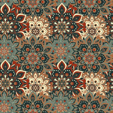 Kusursuz el çizimi mandala deseni.