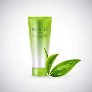 Gerçekçi tüp mock-up için krem.