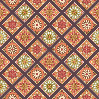 Kusursuz el çizimi mandala deseni.