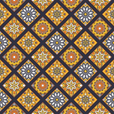 Kusursuz el çizimi mandala deseni.