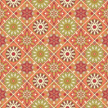 Kusursuz el çizimi mandala deseni.