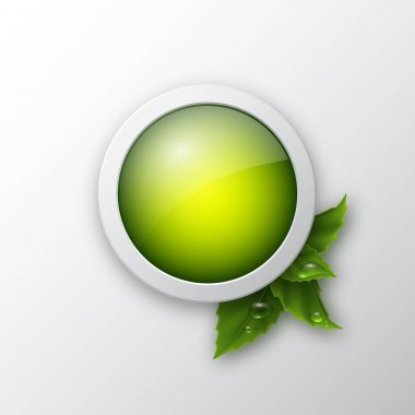Ekoloji web düğme simgesi