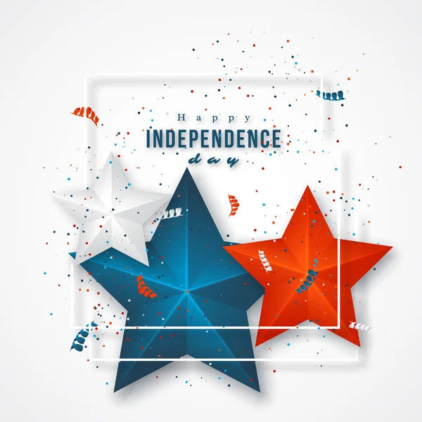 Fête de l'indépendance américaine. — Image vectorielle