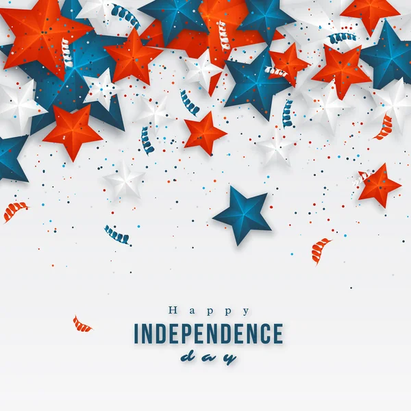 Az USA függetlenségének napja. — Stock Vector