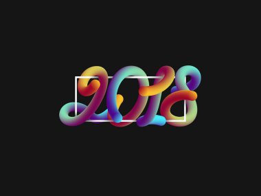 çerçeve ile 3D sayısal 2018.