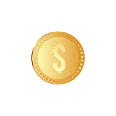 Altın metalik Doları para.