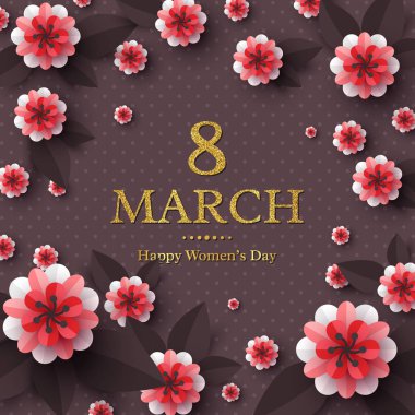 8 Mart tebrik kartı.