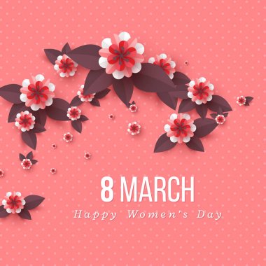 8 Mart tebrik kartı.