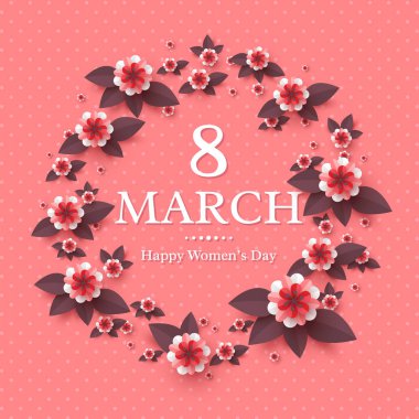 8 Mart tebrik kartı.