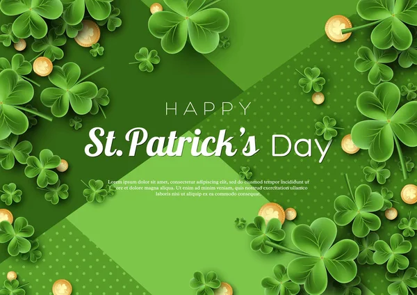 Carte de jour de St Patrick. — Image vectorielle