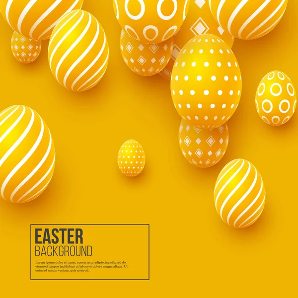 Streszczenie tło Wielkanoc żółty. — Wektor stockowy