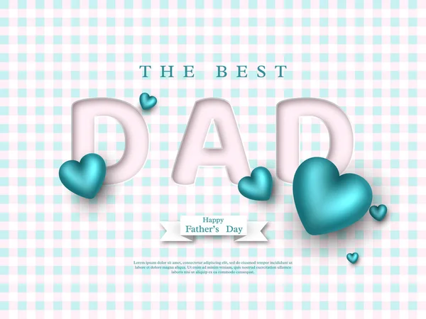 Fathers day greeting card.