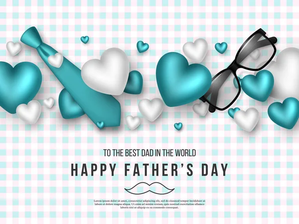 Fathers day greeting card.