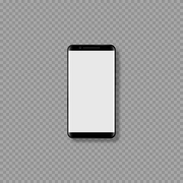 Ρεαλιστική 3d mockup κινητό smartphone. — Διανυσματικό Αρχείο