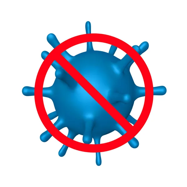 Stoppt Coronavirus, Virenstamm von Mers-Cov — Stockvektor