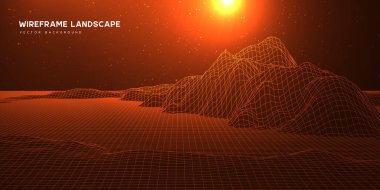 Dijital savaş manzarası arka planı.